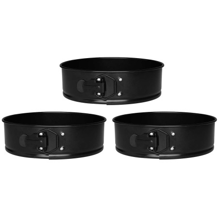 Springformar med löstagbar botten 3-pack