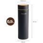 Termosflaska svart 0,5 liter On-the-go Bottle
