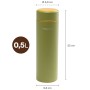 Termosflaska grön 0,5 liter On-the-go Bottle
