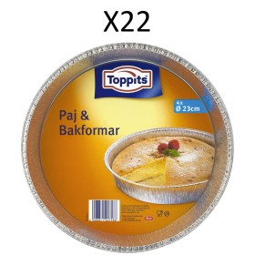 Paj & Bakform 23cm rund 22st DFP