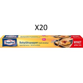 Bakplåtspapper Rulle 8M Glidfri (20st DFP)