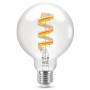 WiFi Smart LED E27 G95 40W Filament Färg + Varm-kallvit 470lm