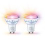 WiFi Smart LED GU10 50W 345lm Färg + Varm-kallvit 2-pack