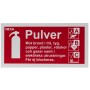 BSP-1020 Skylt för pulversläckare