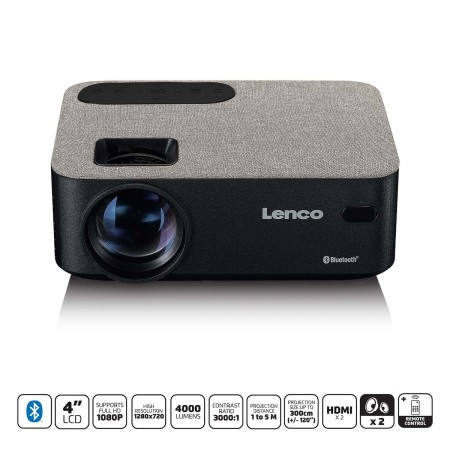 HD 720P LCD-projektor med Bluetooth® Grå