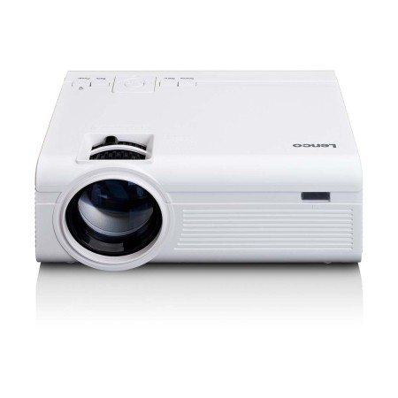 LCD-projektor med hög upplösning, stödjer Full HD 1080P-innehåll Vit