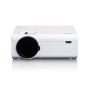 LCD-projektor med hög upplösning, stödjer Full HD 1080P-innehåll Vit