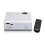 LCD-projektor med hög upplösning, stödjer Full HD 1080P-innehåll Vit