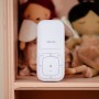 Modern Full Eco audio babyvakt med kristallklar DECT-ljudkvalitet och lång standbytid Vit