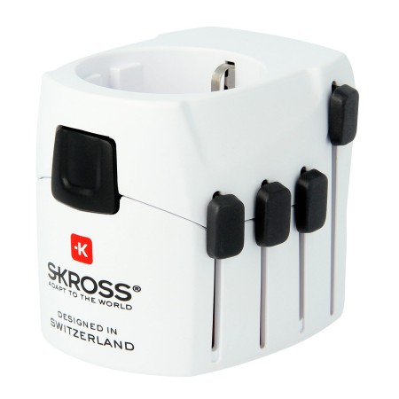 Världsreseadapter PRO Jordad | Hauks.se