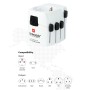 Världsreseadapter PRO Jordad | Hauks.se