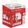 Världsreseadapter PRO Light USB AC45PD World PD 45W Jordad | Hauks.se