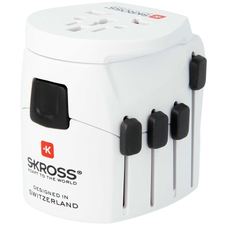 Världsreseadapter PRO World Jordad | Hauks.se