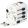 Världsreseadapter PRO World Jordad | Hauks.se