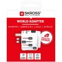 Världsreseadapter PRO World Jordad | Hauks.se