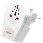Reseadapter Världen till Europa USB-A/USB-C 20W Jordad | Hauks.se