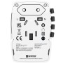 Världsreseladdare AC45PD USB-A+USB-C PD 45W Ojordad | Hauks.se