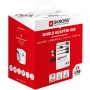Världsreseadapter MUV USB 12W Ojordad | Hauks.se