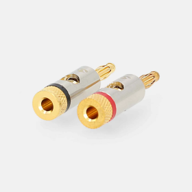 Nedis Banankontakt Guldpläterad 7,0 mm 2-pack