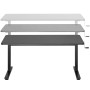 Höj-/sänkbart skrivbord 140x60 cm Svart EO0027
