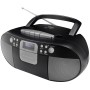 Boombox CD/MP3 DAB+/FM-radio Kassett USB SCD7800SW Svart/Grå