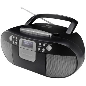 Boombox CD/MP3 DAB+/FM-radio Kassett USB SCD7800SW Svart/Grå