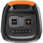 Högtalare Bluetooth 2X8" woofers 60W Batteri LED-ljus TSP-456 Svart