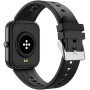 Smartwatch rektangulär AMOLED-display Trainerwatch3 Svart
