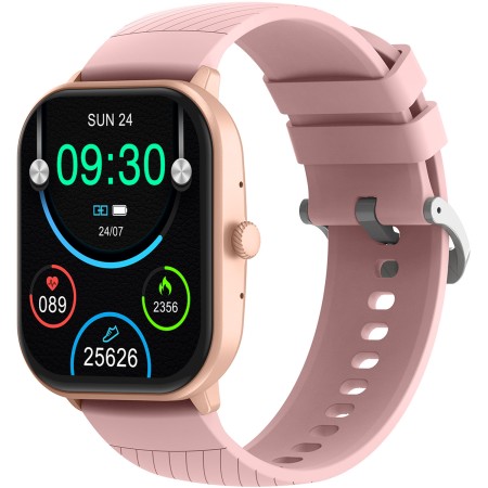 SmartWatch 2,04" AMOLED Hälsokoll SWC-187RO Rosa