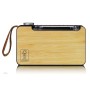 Lenco PDR040BAMBOOBK Bärbar DAB+/ FM-radio med Bluetooth® Bamboo Black