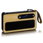 Lenco PDR040BAMBOOBK Bärbar DAB+/ FM-radio med Bluetooth® Bamboo Black
