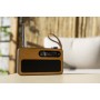 Lenco PDR040BAMBOOBK Bärbar DAB+/ FM-radio med Bluetooth® Bamboo Black