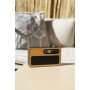 Lenco PDR040BAMBOOBK Bärbar DAB+/ FM-radio med Bluetooth® Bamboo Black