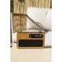 Lenco PDR040BAMBOOBK Bärbar DAB+/ FM-radio med Bluetooth® Bamboo Black