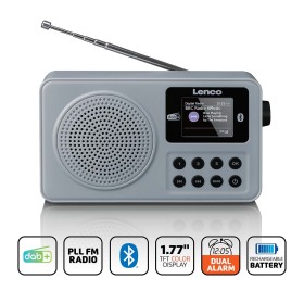Lenco PDR-034GY DAB+ FM-radio med Bluetooth®