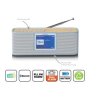 Lenco PDR-046GY DAB/FM med 2,4" färgdisplay Bluetooth® uppladdningsbar
