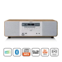Lenco DAR-251WDWH Stereo DAB+/FM-radio, CD, 2 USB, Bluetooth®, QI och 