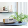 Lenco DAR-251WDWH Stereo DAB+/FM-radio, CD, 2 USB, Bluetooth®, QI och 