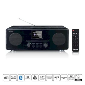 Lenco DAR-061BK DAB+ FM-radio med CD MP3-spelare Bluetooth® Svart