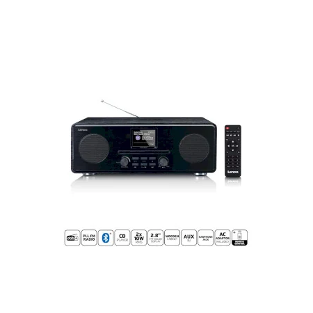 Lenco DAR-061BK DAB+ FM-radio med CD MP3-spelare Bluetooth® Svart