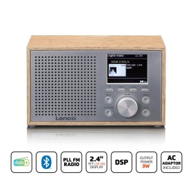 Lenco DAR-017WH DAB+/FM-radio med Bluetooth | Hauks