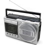 Boombox Kassett Radio FM Mono Bluetooth RR20SI Silver