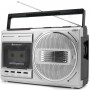 Boombox Kassett Radio FM Mono Bluetooth RR20SI Silver