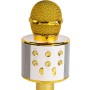 Karaoke-mikrofon Bluetooth Inbyggd högtalare KMS-20GO Guld
