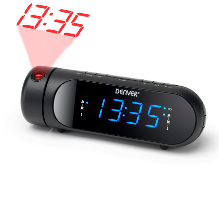 Klockradio Projektion Dubbla alarm CPR-700