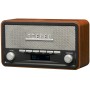 Radio FM DAB+ Klocka Bluetooth DAB-18 Trähölje