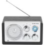 Radio FM AM AUX Analog inställning TR-63B Svart
