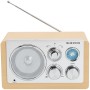 Radio FM AM AUX Analog inställning TR-63LW Ljust trä