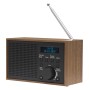 Radio FM DAB+ Klocka Alarm DAB-46DGR Trä/Grafitgrå