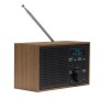 Radio FM DAB+ Klocka Alarm DAB-46DGR Trä/Grafitgrå